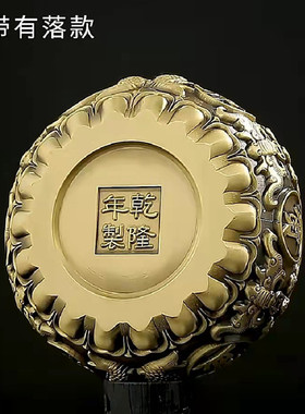 纯铜聚宝盆招财摆件中式家居客厅玄关装饰工艺品大号铜缸聚财摆件