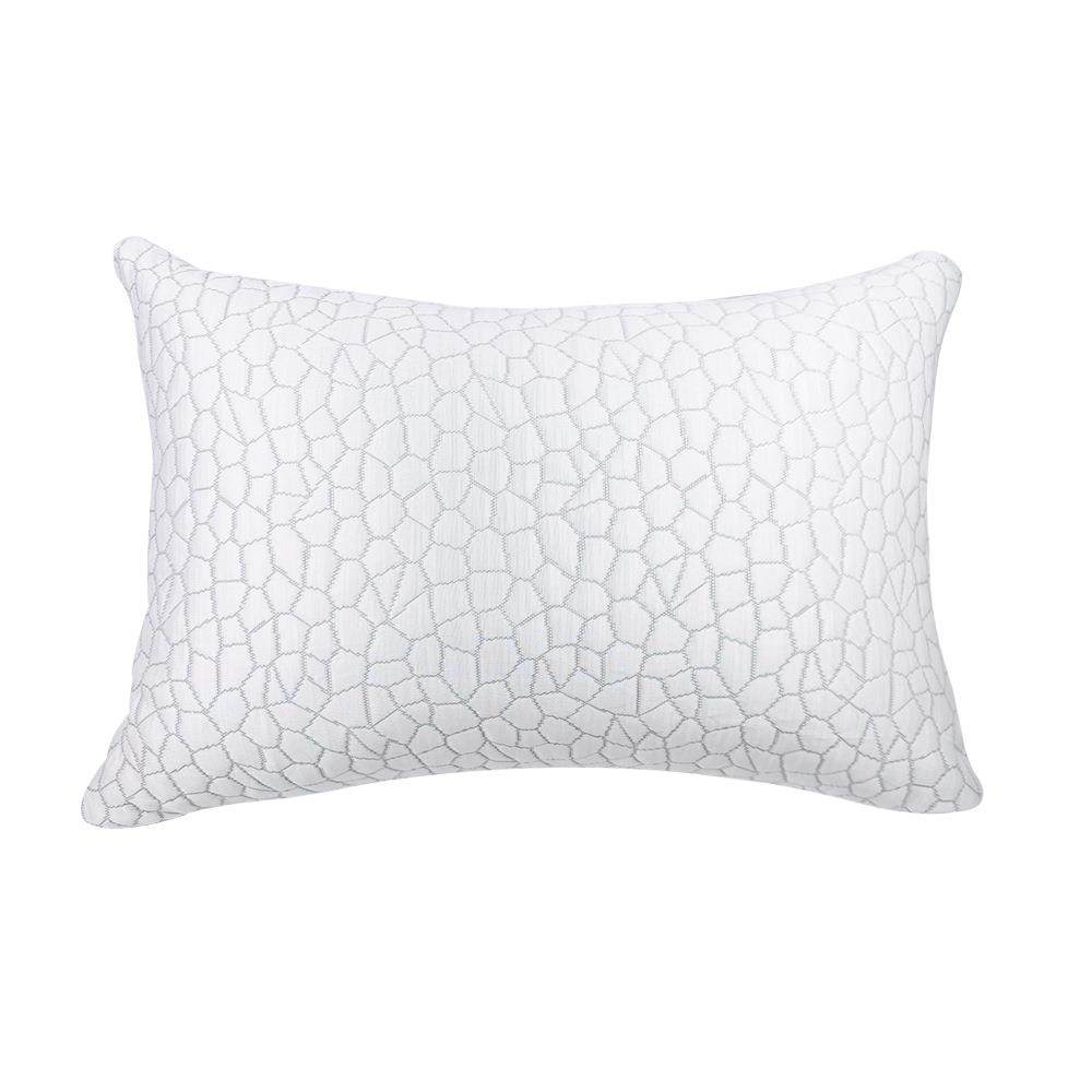 竹纤维碎海绵枕头冰丝凉感蓝色凝胶碎记忆绵慢回弹枕头