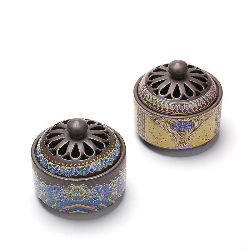 陶瓷景泰蓝香炉摆件倒流香薰炉家居居室香插香道珐琅彩珐琅彩艺,橡塑材料及制品,工业陶瓷,淘宝优惠券,粉丝福利购,淘宝优惠卷