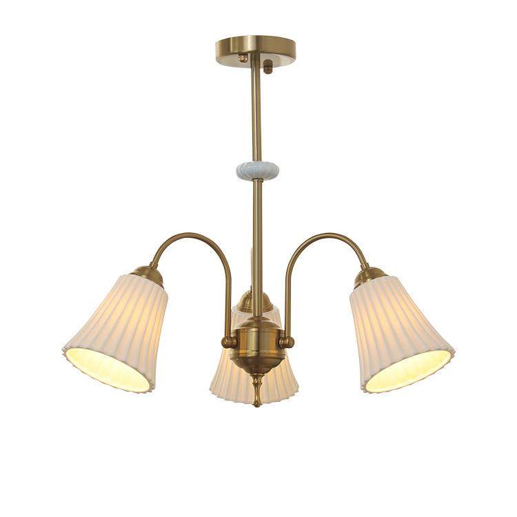 法式复古白色陶瓷吊灯美式现代简约卧室书房餐厅客厅设计师全铜灯,家装灯饰光源,智能吊灯,淘宝优惠券,粉丝福利购,淘宝优惠卷