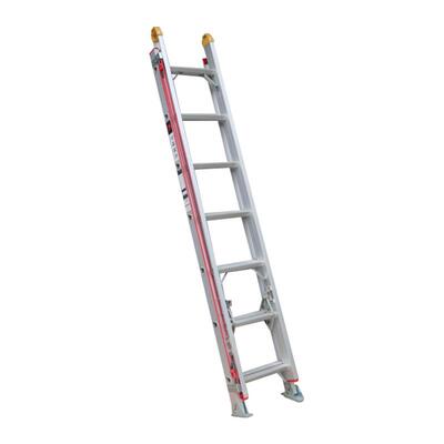 铝梯单面冲压二节伸缩梯加强铝合金升降梯无铆钉5678米伸缩梯具