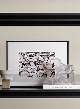 现代轻奢书房书柜家装饰品花瓶办公室客厅样品房创意摆件