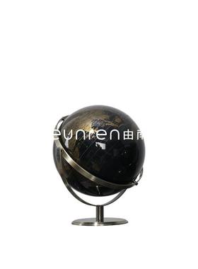 创意轻奢地球仪摆件办公室桌面摆设书房办公桌酒柜现代家具装饰品