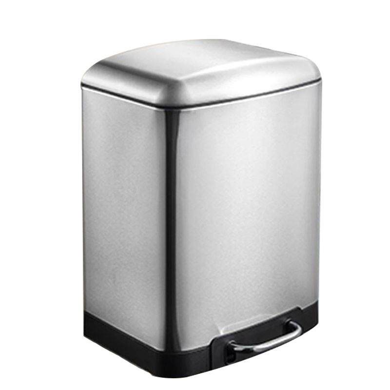 厨房垃圾桶带盖脚踩式不锈钢大号家用有盖防臭商用酒店脚踏垃圾箱