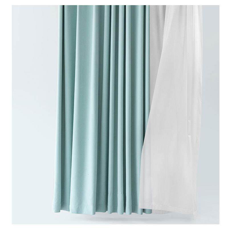 1450克全遮光加厚雪尼尔窗帘绍兴柯桥卧室客厅高级感轻奢奶油色