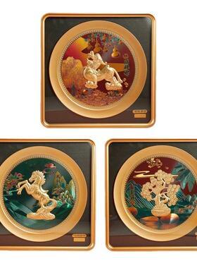 马到成功足金摆件聚宝盆国潮貔貅家居办公挂件直播引流端午节礼品