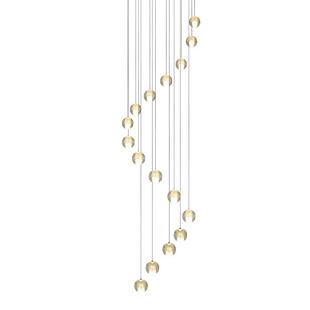 北欧别墅复式楼梯艺术流星雨吊灯玻璃球餐厅客厅创意酒店大堂吊灯