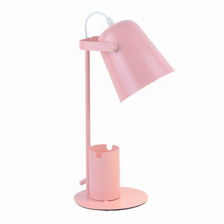 北欧现代小台灯LED简约书房卧室宿舍创意笔筒床头阅读灯插电ins风