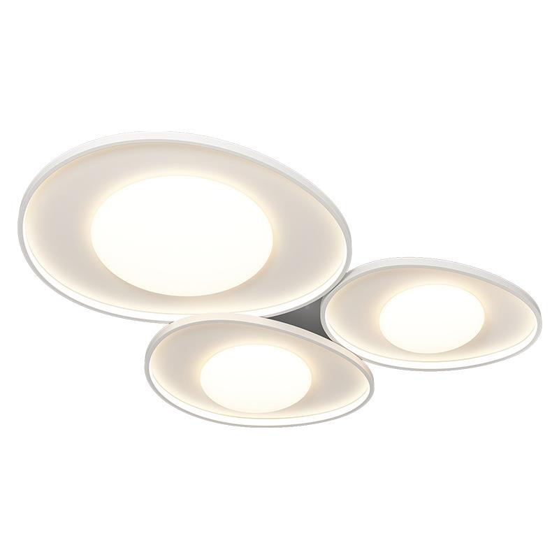 鹅卵石LM2445-2吸顶灯眼205年新款2创意组合客厅灯奶室油风卧灯全