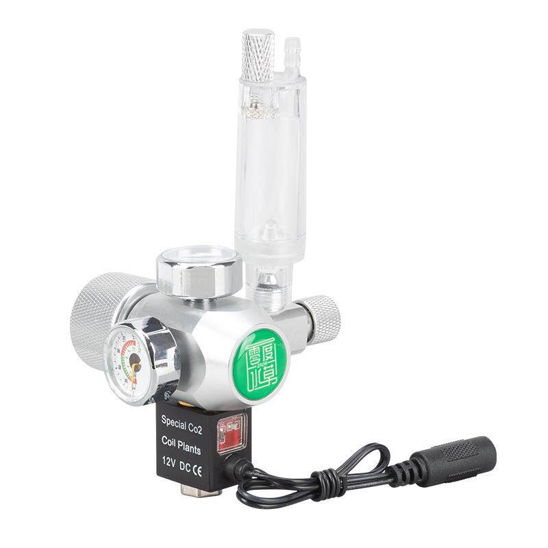 二氧化碳钢瓶减压表套装co2铝合金单双表电磁减压阀鱼缸专用