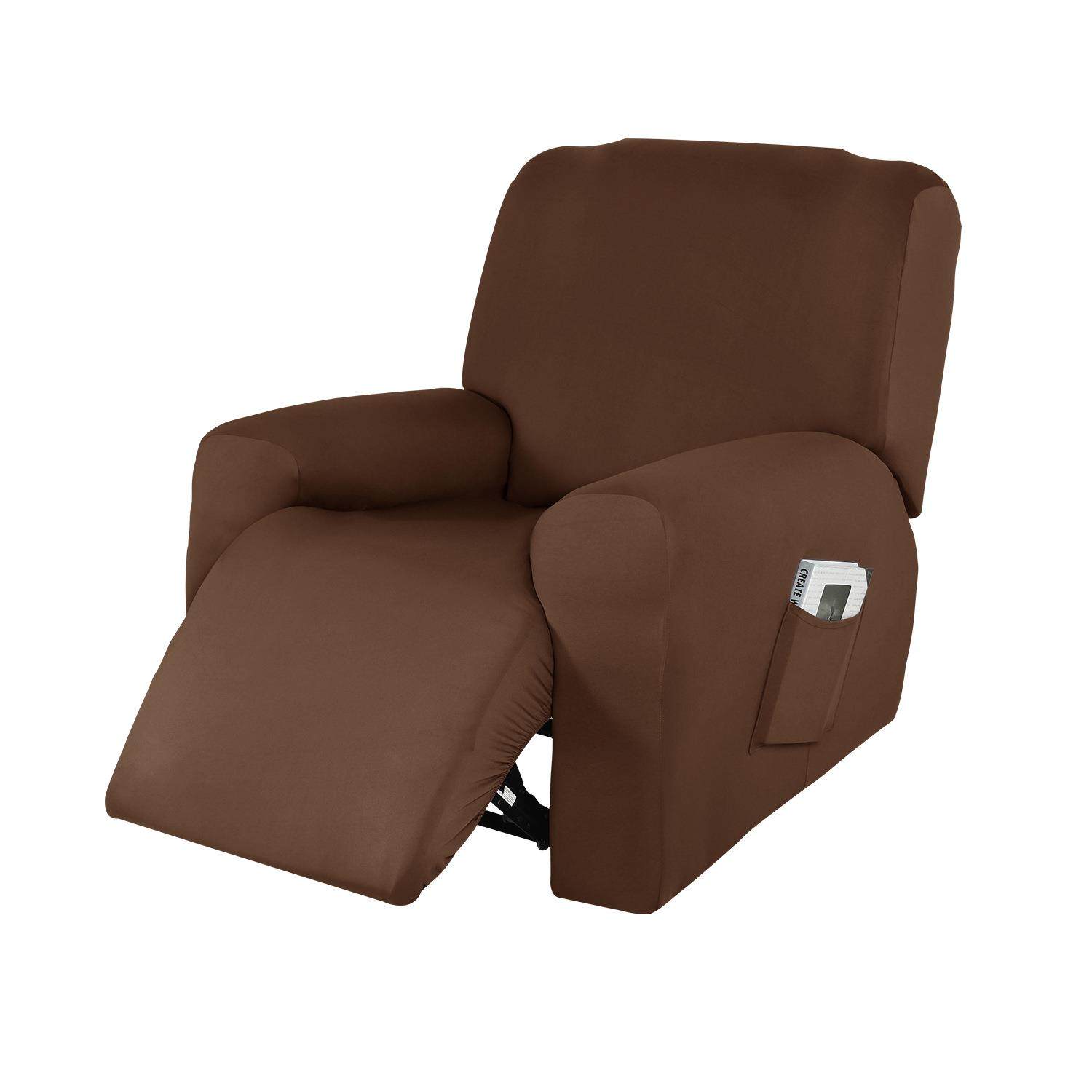 弹力全包牛奶丝单人躺椅套纯色简约头等舱芝华士沙发保护套罩