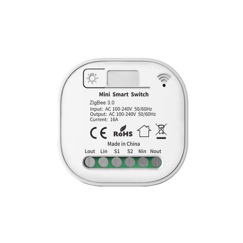 涂鸦zigbee3.0通断器无线433自发电16A暗藏式定时Alexa语音控制