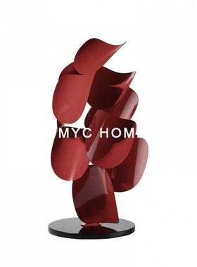 轻奢抽属象金室艺术大件高档样板间展示柜KLC办公客厅玄关落地摆