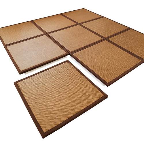 日式榻榻米地垫藤席地毯卧室客厅XPE拼接垫泡沫地板垫子厚爬爬垫