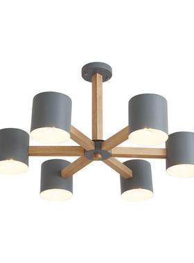 北室欧吊灯客厅具主灯原灯木风灯简约现代大气餐厅灯88436具家用