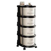 家SN413用落地式 整小车置推物零食收纳架子多架功能可移动理架