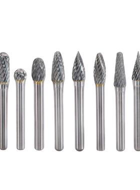 硬ADEF质合动金旋转锉6x8磨m钨钢打头金属焊痕抛光电磨m机风磨电