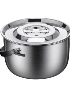 食品3滤16不锈钢猪油盆家用厚带级盖子带网装荤油罐大号316QBG23
