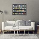 热销球类赛事足球篮球曲棍球PSA运动卡卧室挂墙球星卡展示框