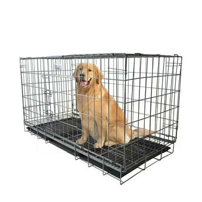 厂直供狗笼比熊家巴哥吉娃娃哈0士奇大中型犬宠物笼折叠小角钢笼
