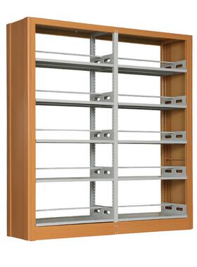 钢制书架转印学双面书架校阅览室架档案资料架72506书书店图单书