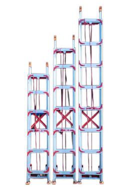 匠加诚厚铝合金梯子单面伸缩工梯升PYW降梯阁楼爬之梯直程梯抽拉