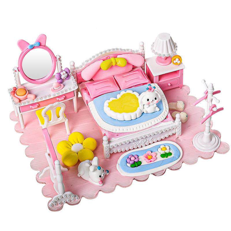 YD奶油胶食玩场场景家具系224列女孩家家仿真景儿童手工材过料包,玩具/童车/益智/积木/模型,科学实验,淘宝优惠券,粉丝福利购,淘宝优惠卷