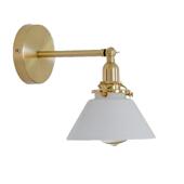 复北欧约生间浴室画玻璃镜简前灯日式 卫床头黄古铜色937壁古灯