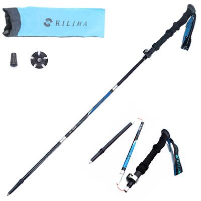 KLIMA力马A01折叠款登山杖金属扣A01I超轻直乞柄徒步卡爬山户外雪