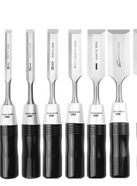 日本角利K凿KURI木工凿子平A凿扁装扁铲凿刀木工工具木凿套木工凿