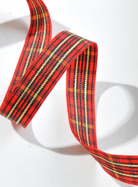 姚明带供4应多色格子带涤纶格子带英伦风格子带25织mmB001-UQY02