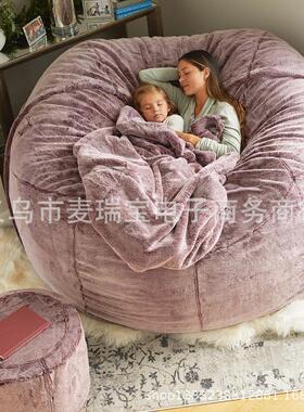 人沙T发豆包人造毛懒F41108皮豆袋热销5T6FT7F沙发源头厂家