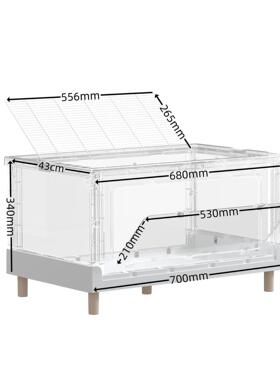 70折袋叠笼角金丝熊仓鼠透饲明笼芦丁鸡养箱狐獴xx蜜鼯蛙乌龟缸柯