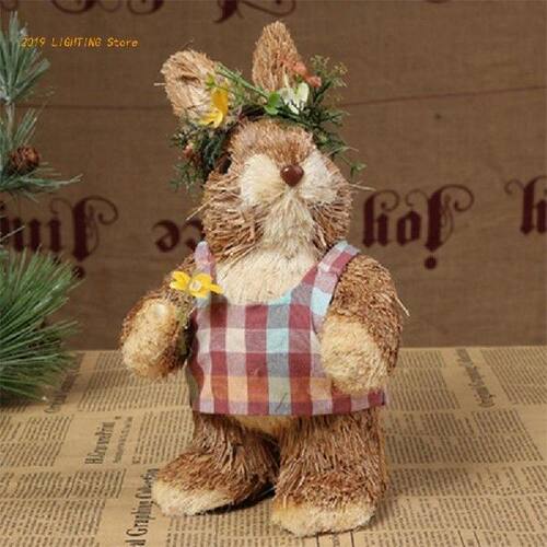 好货Easter Decoration Cute Standing Rabbit Bunny Ornament Ho