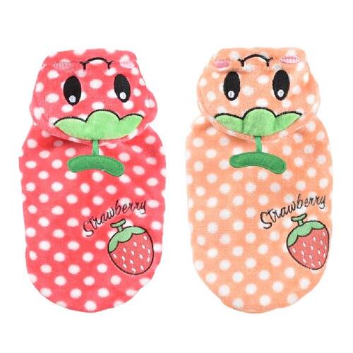 好货Cute Pet Dog Hoodie Clothes Winer Warm Fleece Pets Dogs