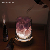 极速无火香薰扩香石水晶精油卧室家用室内持久留香助眠安神小夜灯