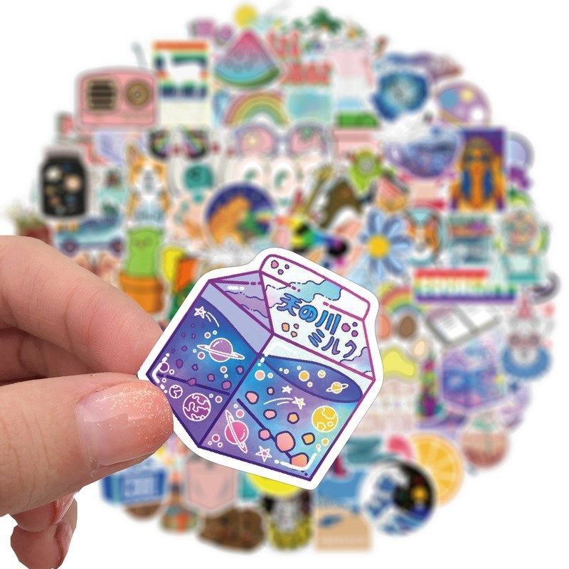 100Pcs VSCO Vinyl Stickers Girl Essential Stuff for Water B