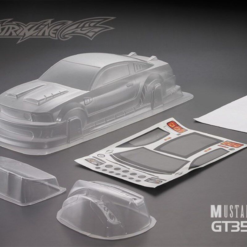极速Mustang GT350 1/10 110 RC PC body shell 200mm width Tran