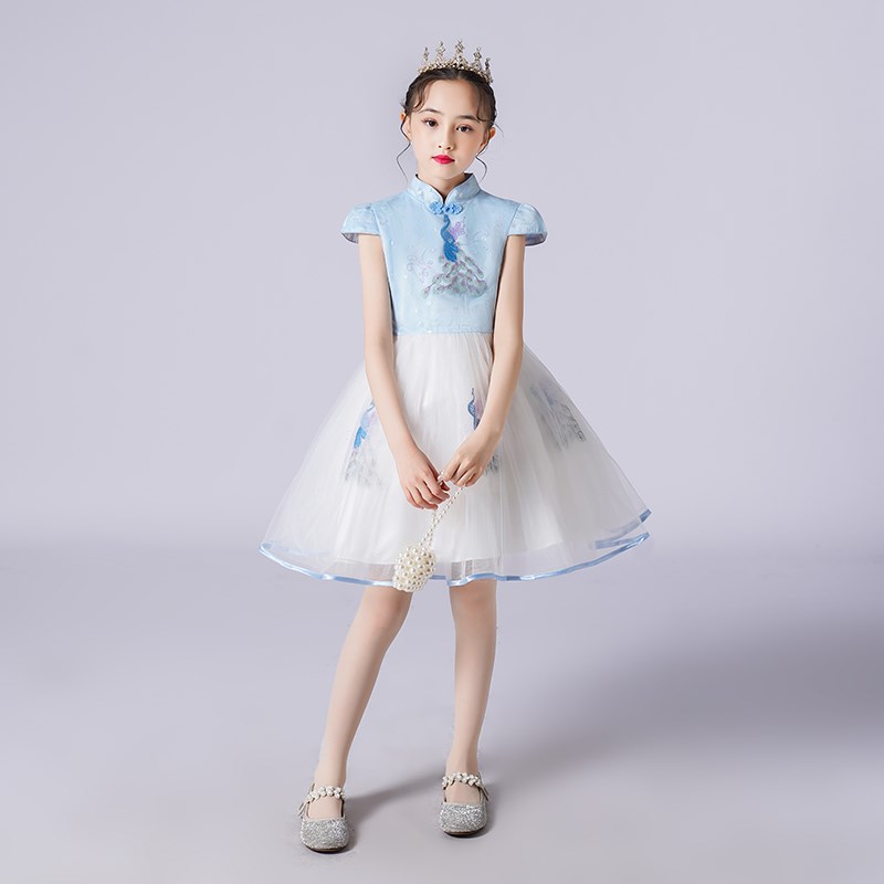 速发六一儿童节演出服童古筝舞蹈蓬蓬裙小学生大合唱幼儿园表演服