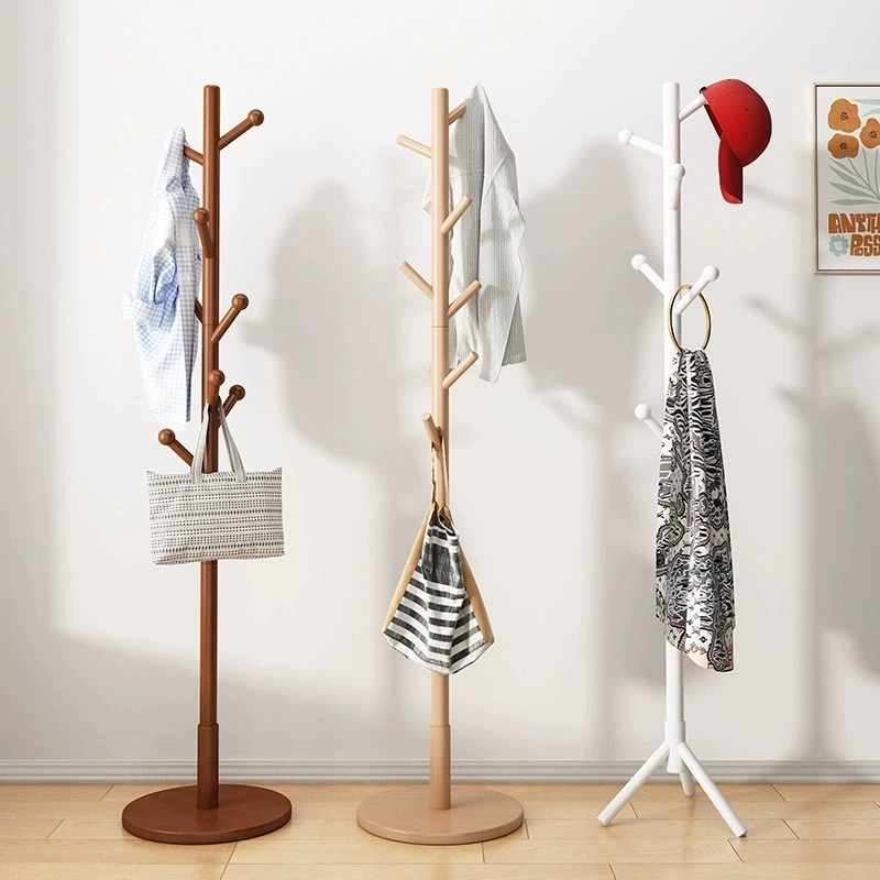 速发卧客挂衣架落地不占地立式家用简易收纳室厅挂衣服挂包床边置
