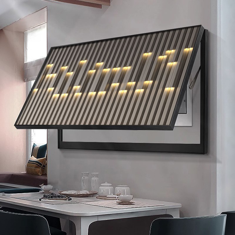 速发轻奢大装寸电表箱尺饰画免打孔配电箱电闸总遮挡盒开关挂画