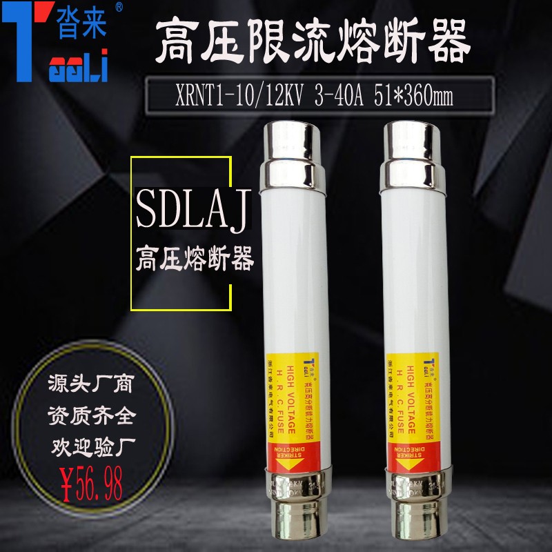 速发高压限流熔断器5RT10kv12kv1002AA.XA40A负荷开关熔管熔芯熔