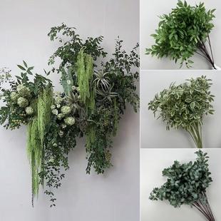饰垂吊背景花艺装 仿真绿植婚庆花艺插花酒店吊顶装 饰婚礼堂绿植风