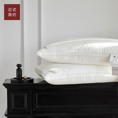 五星级酒店专用枕头枕芯不塌陷羽绒枕白鹅绒高档家用出口欧洲整头
