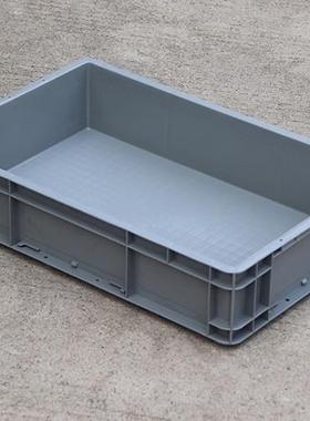 4611灰色周转箱矩形塑料箱物流箱600*400*120mm