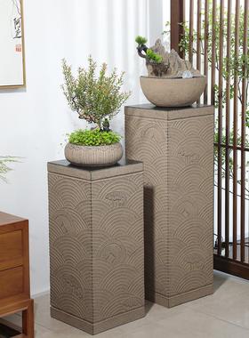 汉韵堂招财展示柱底座中式落地装饰方形展台立柱创意家居陈列柱子