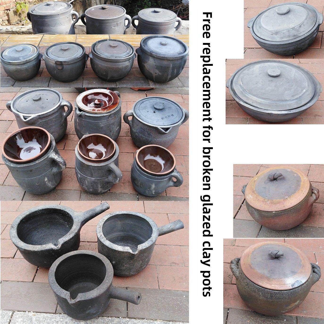 老式土沙锅荥经无釉黑砂锅煲汤炖肉婴幼孕妇燃气砂罐熬煎中药,厨房/烹饪用具,砂锅/石锅,淘宝优惠券,粉丝福利购,淘宝优惠卷