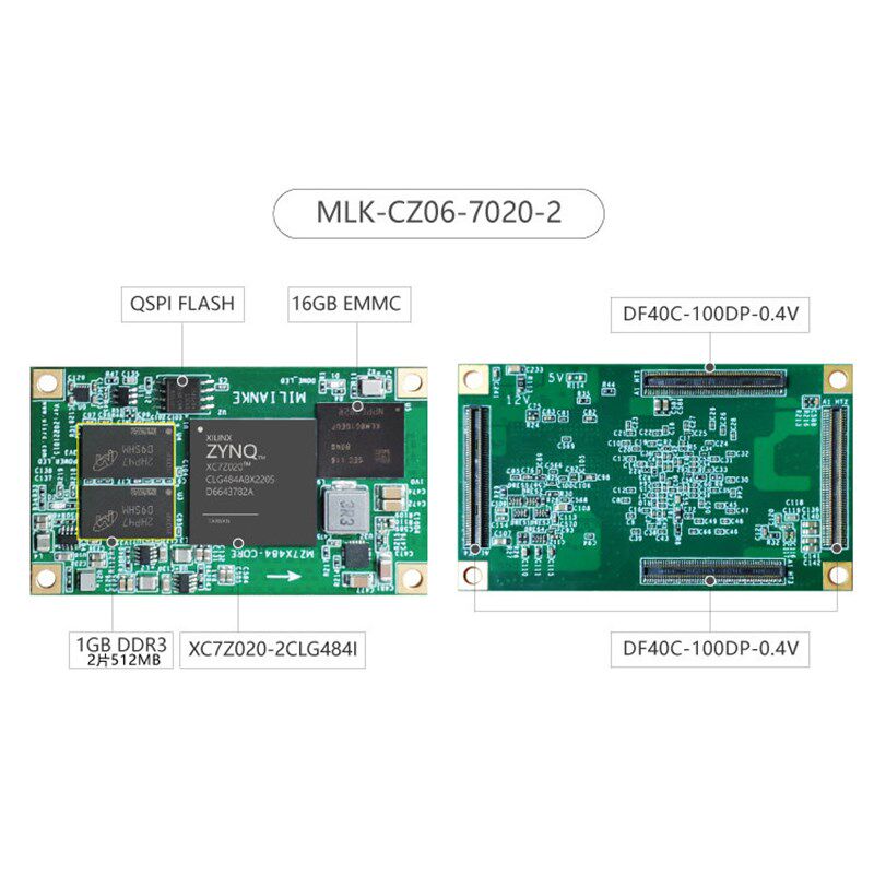 米联客FPGA核心板XILINX-ZYNQ7020-MLK-CZ06 IO=254个ARM双核
