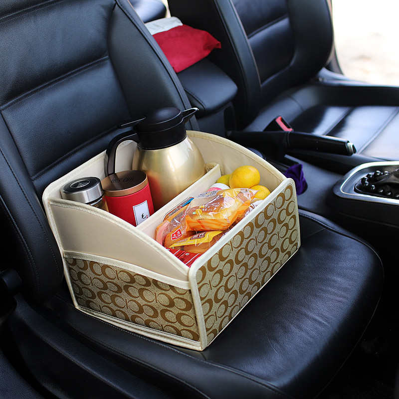 精选车内置物收纳箱汽车副驾驶储物盒后备箱收纳箱车载收纳盒尾箱
