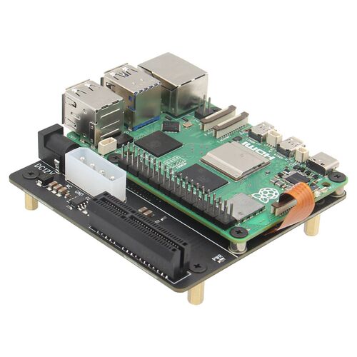 树莓派5PI5 PCle转标准PCIe x4插槽扩展板兼容多种PCIe扩展 X1010